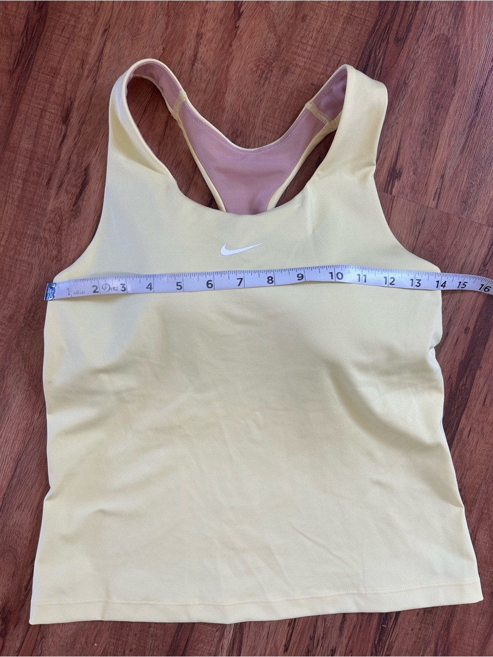 Nike Dri-FIT Swoosh Butter Yellow Padded Sports Bra Tank Women’s S - Picture 6 of 7